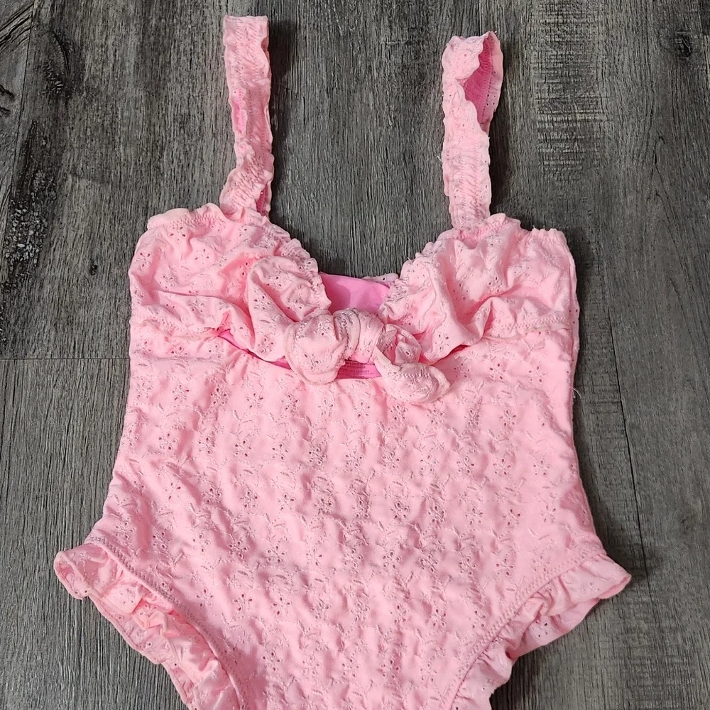 New!Frankie's‎ Bikinis Lucia Eyelet One Piece Swimsuit